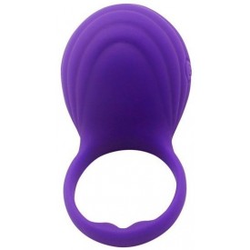 Фиолетовое виброкольцо на пенис Ripple