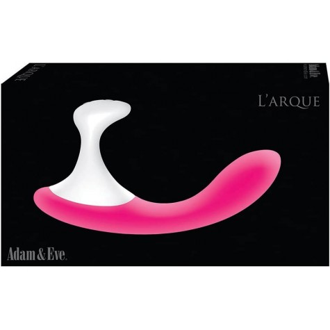 Розовый вибростимулятор простаты LArque Prostate Massager - 17,8 см.